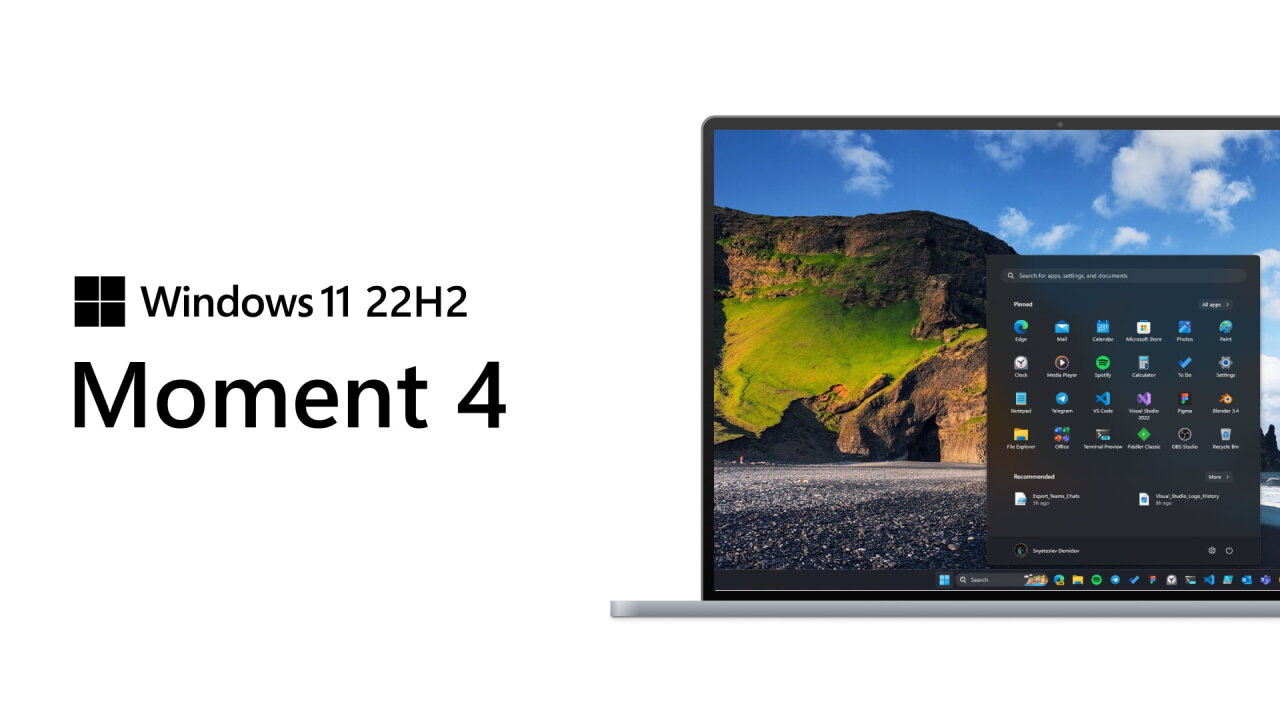 Функции Windows 11 Moment 4 стали доступны инсайдерам на канале Release Preview